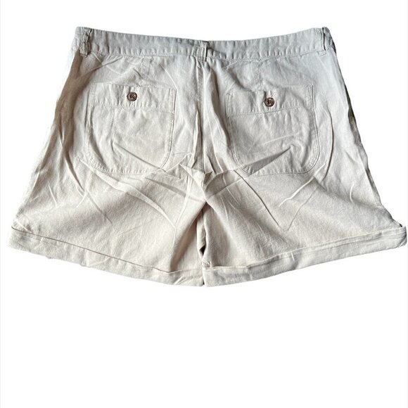 Patagonia Island Hemp Casual Ivory Organic Cotton Blend Shorts. size 14 - Picture 2 of 8